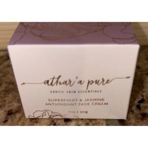 New In Box Athar'a Pure Exotic Skin Essentials Superfruit Jasmine Face Cream 30g